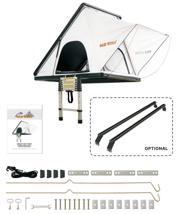 SAN HIMA SH TENT-GRAY AHT125 Rooftop Tent -