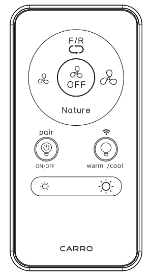 CARRO HS523N Attis 52 Inch Integrated LED Indoor Outdoor Black Smart Ceiling Fan - Control