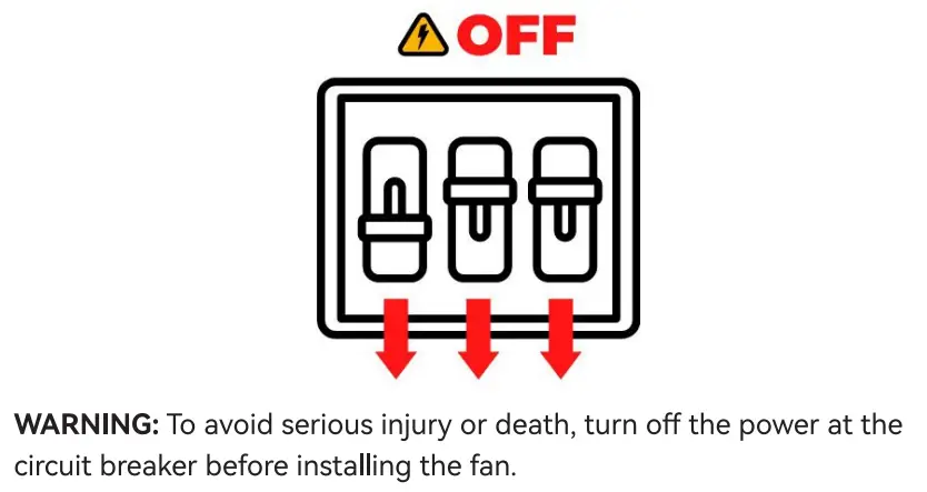 CARRO HS523N Attis 52 Inch Integrated LED Indoor Outdoor Black Smart Ceiling Fan - Package Contents 1