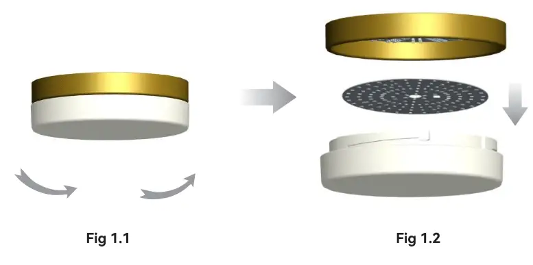 CARRO HS523N Attis 52 Inch Integrated LED Indoor Outdoor Black Smart Ceiling Fan - Package Contents 2