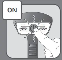 Tefal DT81XX Clothes Steamer - Switch