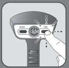 Tefal DT81XX Clothes Steamer - Turbo mode