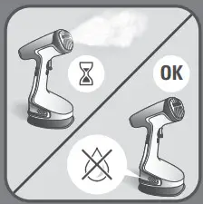 Tefal DT81XX Clothes Steamer - completely emptied