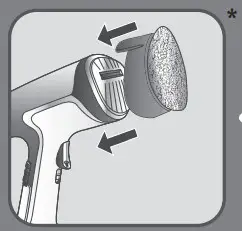 Tefal DT81XX Clothes Steamer - micro-fiber brush