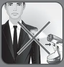 Tefal DT81XX Clothes Steamer - steam a garment