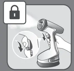 Tefal DT81XX Clothes Steamer - steam trigger