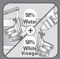 Tefal DT81XX Clothes Steamer - white vinegar