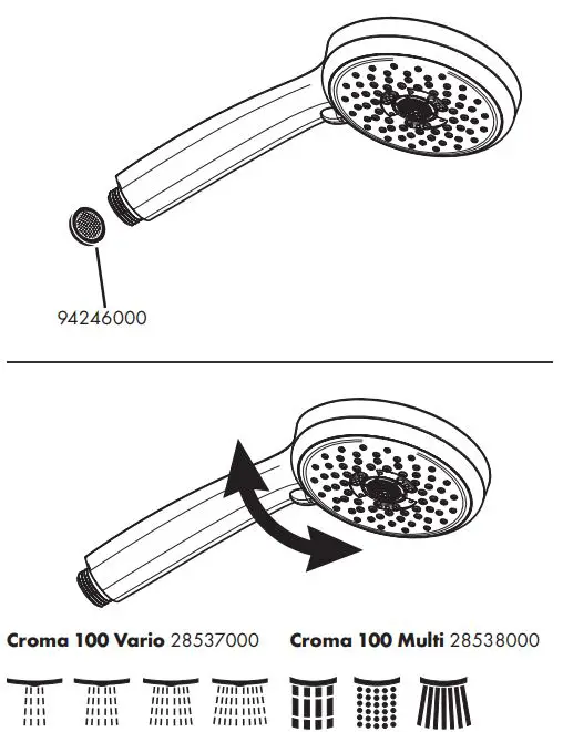 hansgrohe-28583000-Croma-100-Hand-Showers-FIG-3