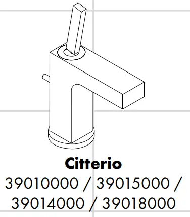 AXOR 39200000 Citterio Bidet Tap - Fig1