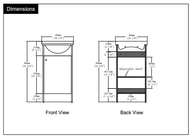 ARTCHIRLY JimsMaison Unbranded FUNKOL Tileon G-BVB02218PLO Freestanding Bathroom Vanity - fig 19
