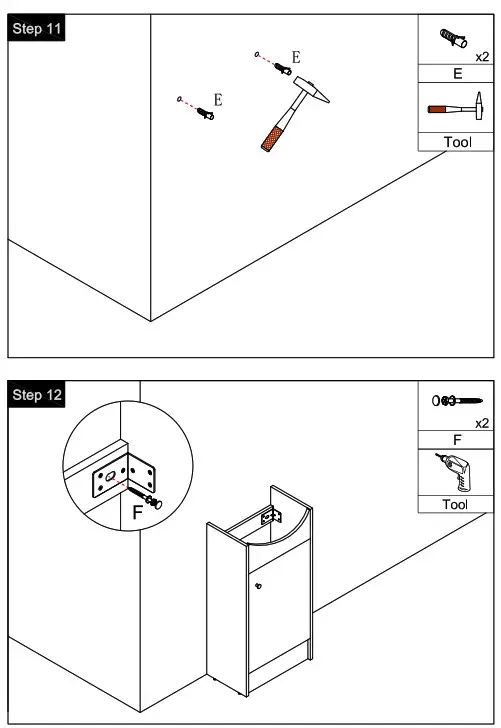 ARTCHIRLY JimsMaison Unbranded FUNKOL Tileon G-BVB02218PLO Freestanding Bathroom Vanity - fig 8