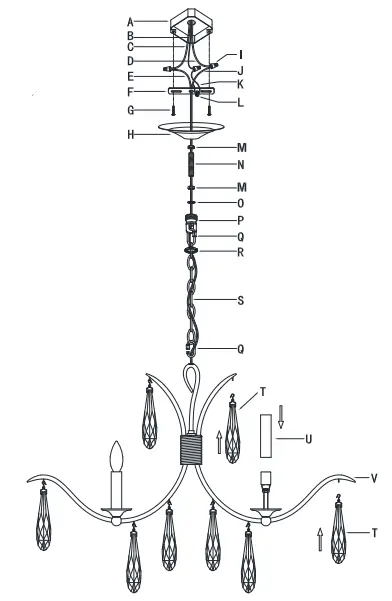 ETHAN-ALLEN-093045-Lisete-Chandelier-fig-1