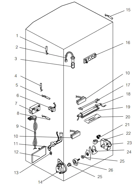 MITSUBISHI-MR-CU375P-A-Bottom-Bottle-Guard-Fridge-FIG-2