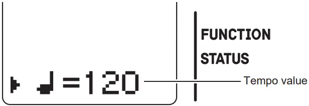 CASIO SA 80 Mini Portable Keyboard - Tempo value