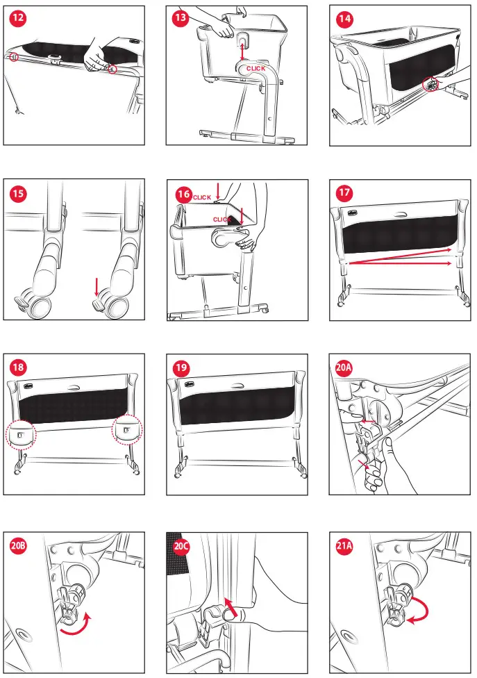 chicco Next2Me Magic Bedside Crib - Fig 1