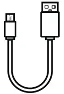 EZEEY WS858 5W Handheld Wireless Microphone - Cable 1