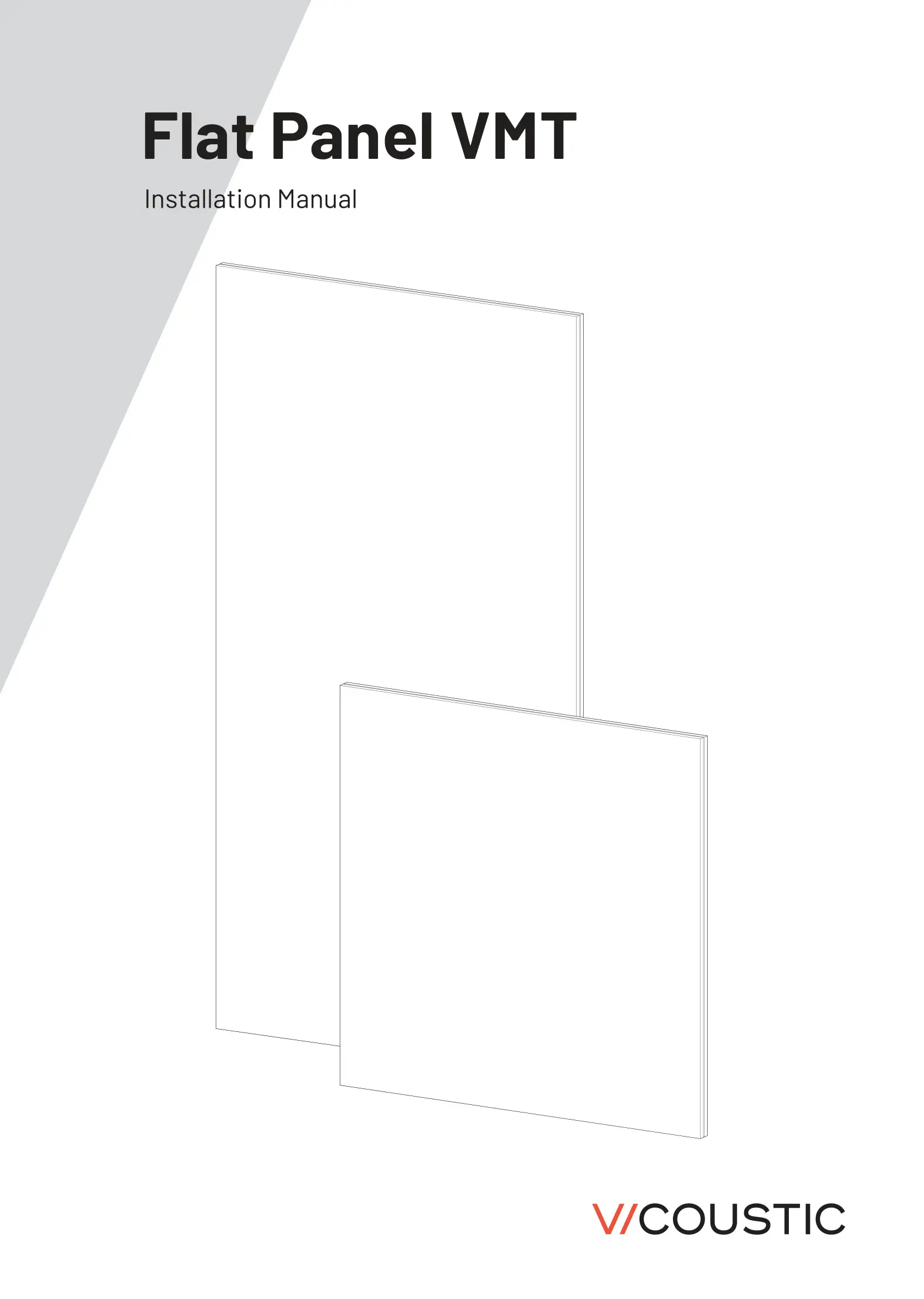 VICOUSTIC Flat Panel VMT Acoustic Wall Panel Instruction Manual