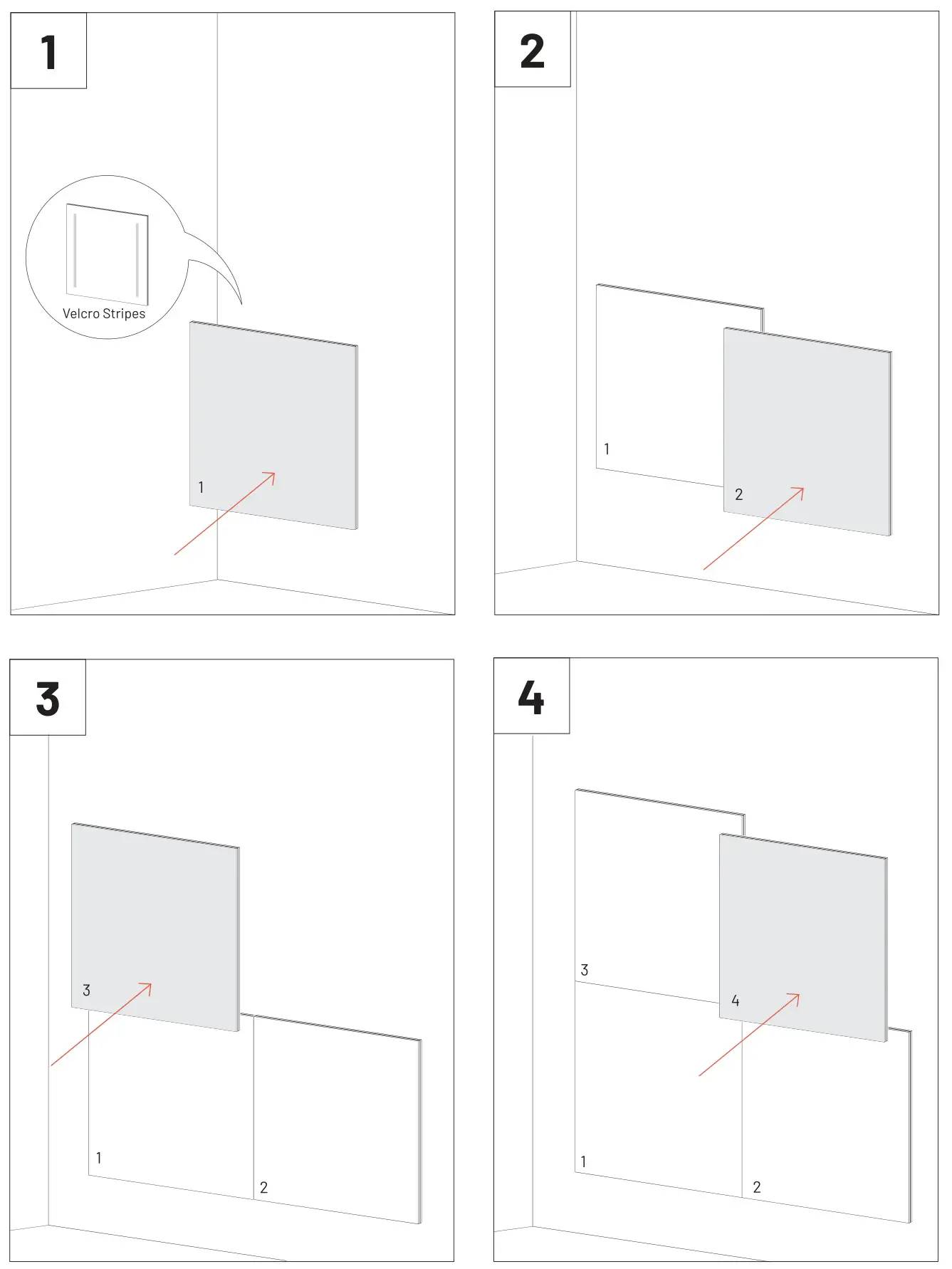 VICOUSTIC Flat Panel VMT Acoustic Wall Panel - Partial wall installation