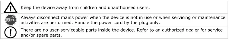 velleman DVRSD1 Digital 2-Channel SD Card Recorder - Safety Instructions