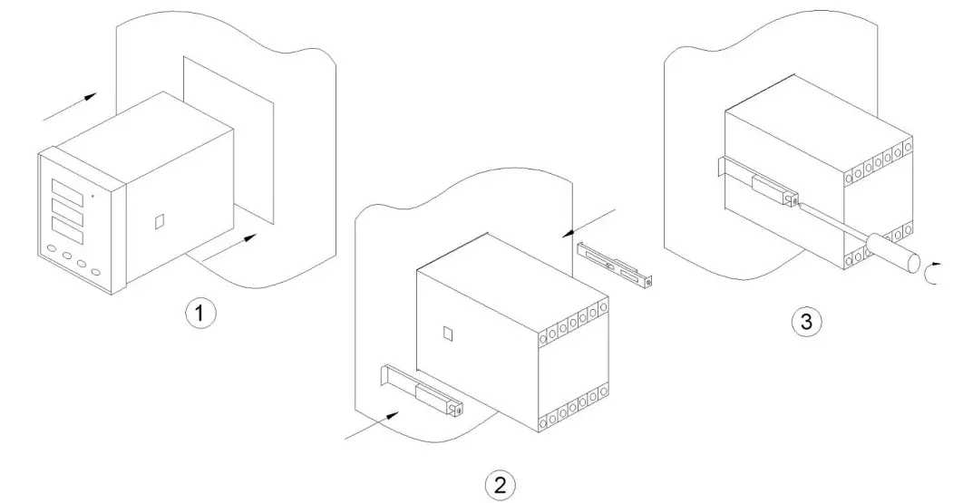 BLUE JAY BJ192P-3 Three Phase Active Power Meter - Mounting
