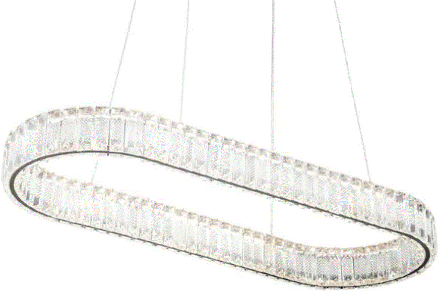 4MODERNHOME-YX-26-1-Light-Clear-Chrome-Unique-Integrated-LED-Chandelier-product
