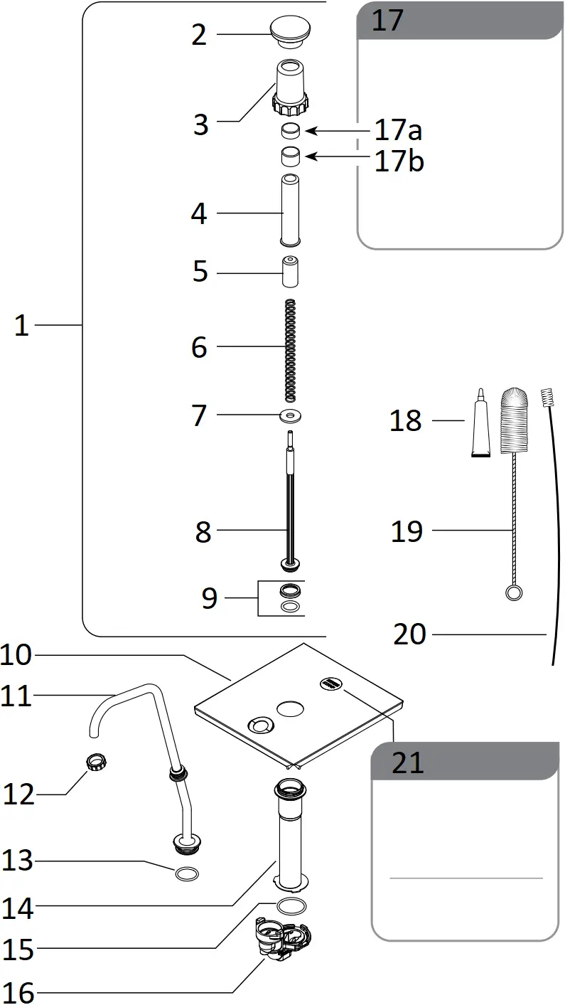 SERVER FP-19 - PUMP PARTS