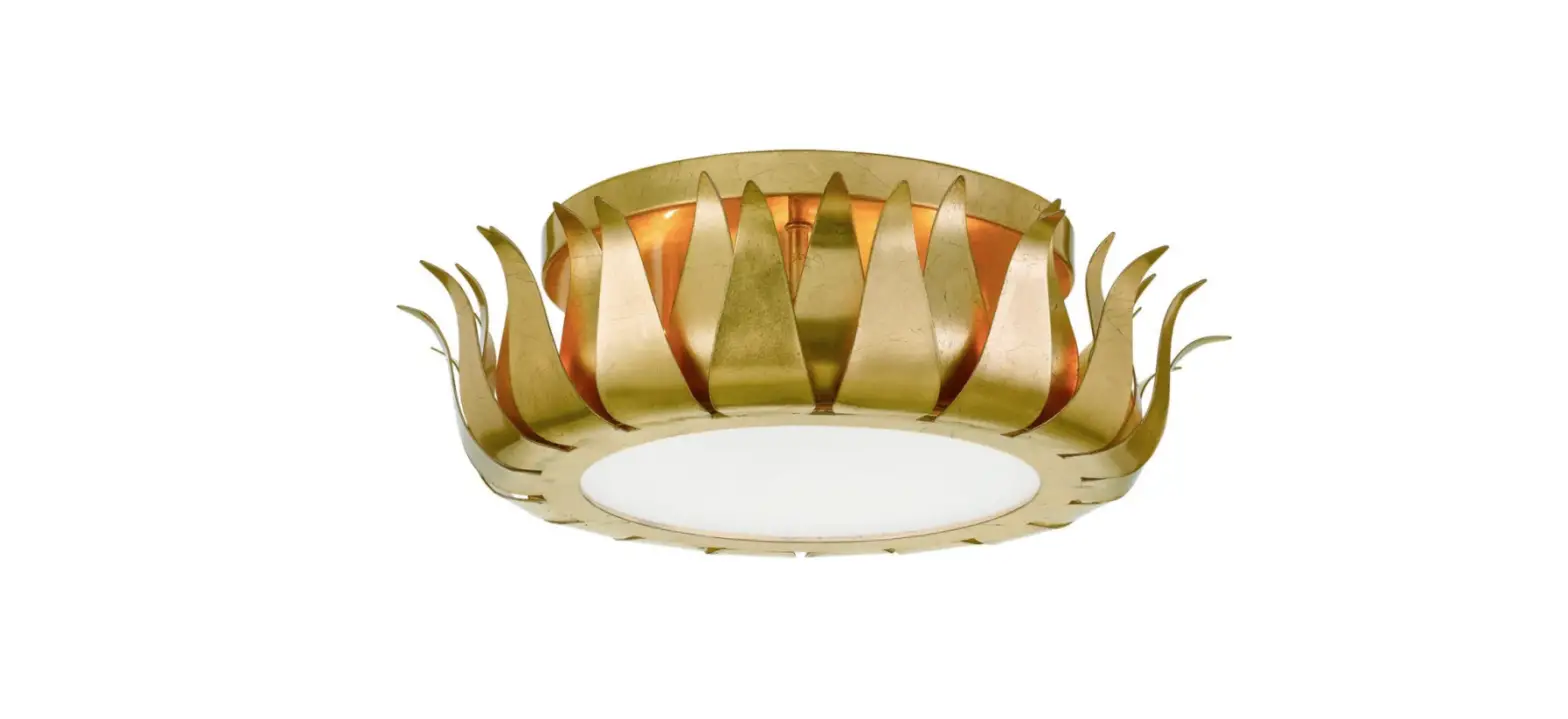 Crystorama 510-ga Broche 3 Light Flush Mount Ceiling Lamp Instruction Manual