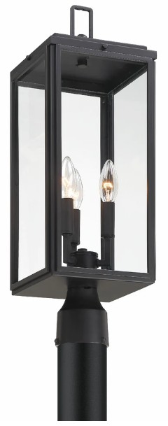 CRYSTORAMA BYR80109MK Three Light Outdoor Post Mount