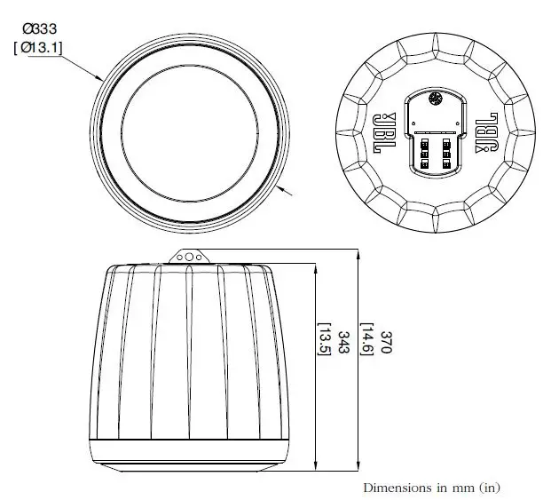 JBL C60PST Pendant Subwoofer with Crossover-fig-3