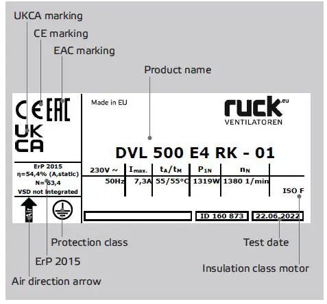 ruck-VENTILATOREN-DVL-500-Roof-Fan-for-Exhaust-Air-Applications-FIG-2