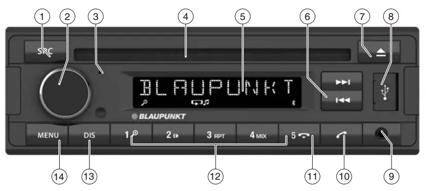 BLAUPUNKT 200 Series Palma 200 DAB BT Car Radio - fig1