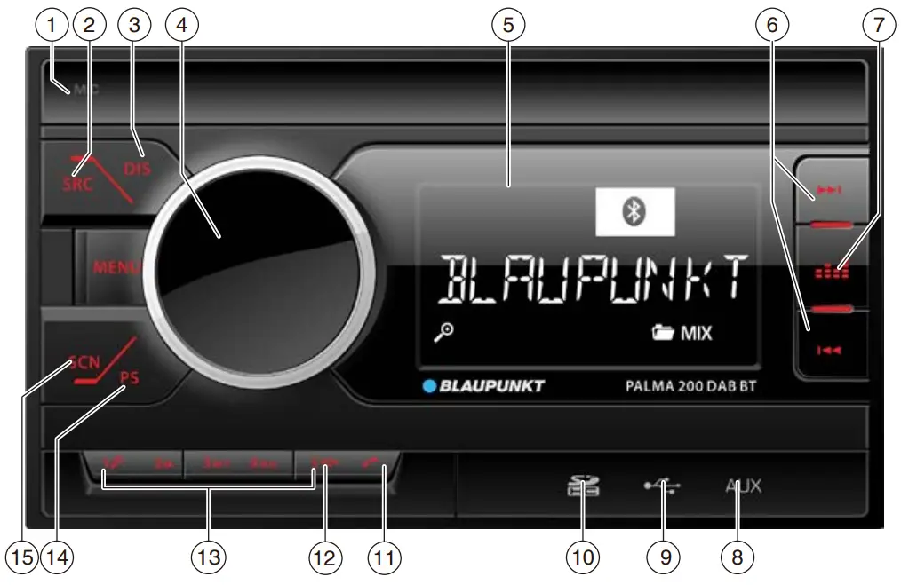BLAUPUNKT 200 Series Palma 200 DAB BT Car Radio - fig2