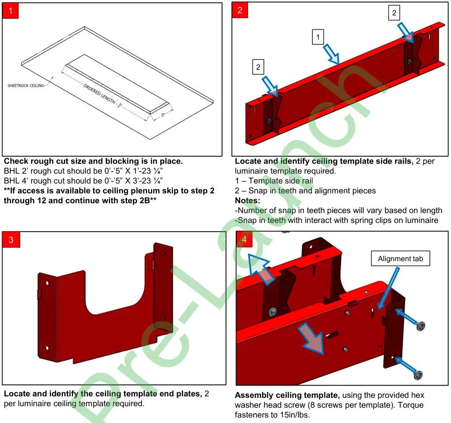 Acuity Brands BHL TUWH Tunable White - Flanged Hard Ceiling Install 1