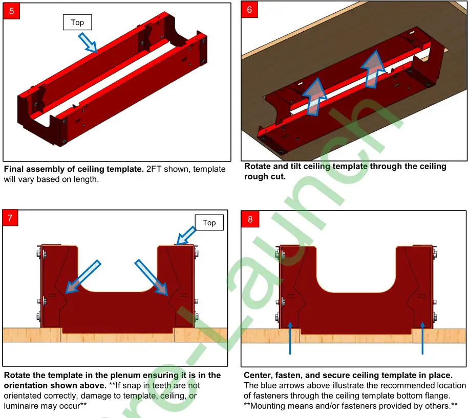 Acuity Brands BHL TUWH Tunable White - Flanged Hard Ceiling Install 2