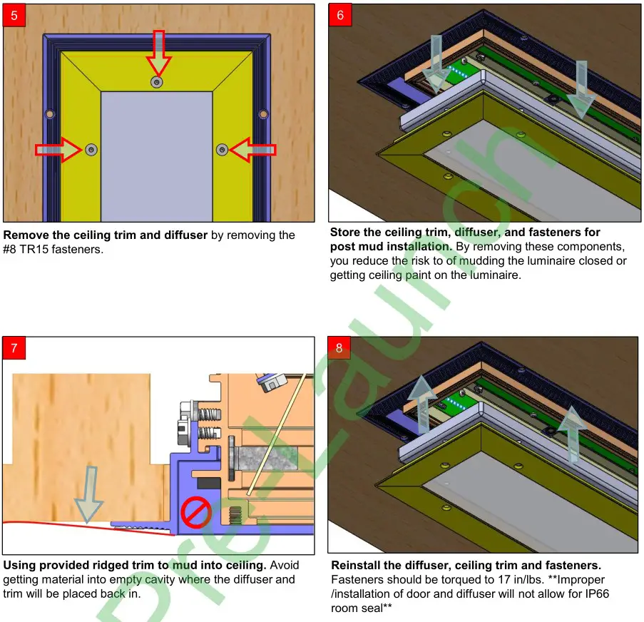 Acuity Brands BHL TUWH Tunable White - Mud in Hard Ceiling Install 2