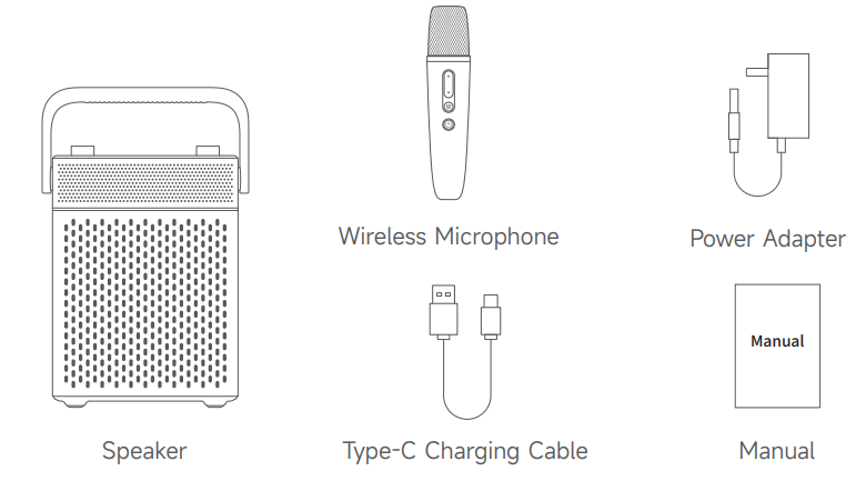 PUREMIC PartyBox S3 Speaker and Microphone - Package