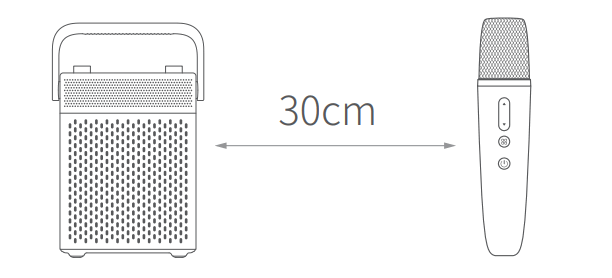 PUREMIC PartyBox S3 Speaker and Microphone - Paring