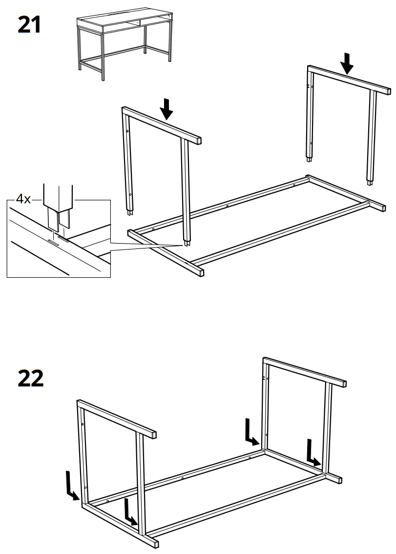 IKEA ALEX Desk - Assembly 11