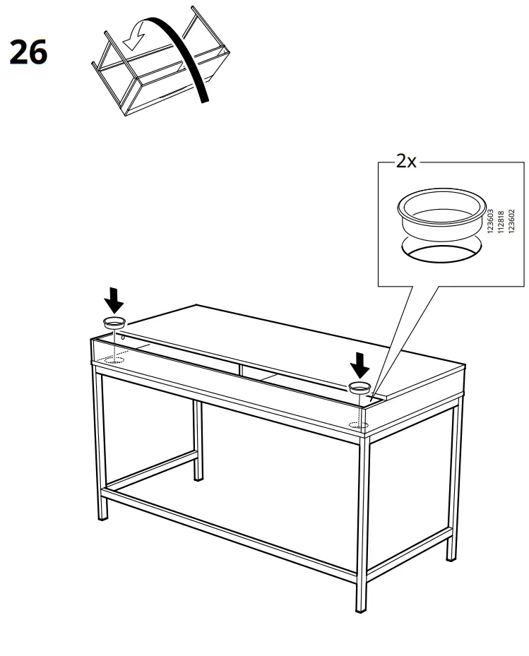 IKEA ALEX Desk - Assembly 14