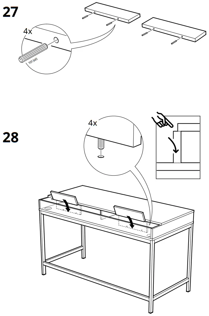 IKEA ALEX Desk - Assembly 15