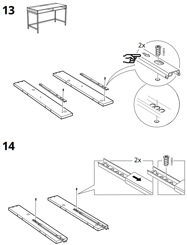IKEA ALEX Desk - Assembly 6