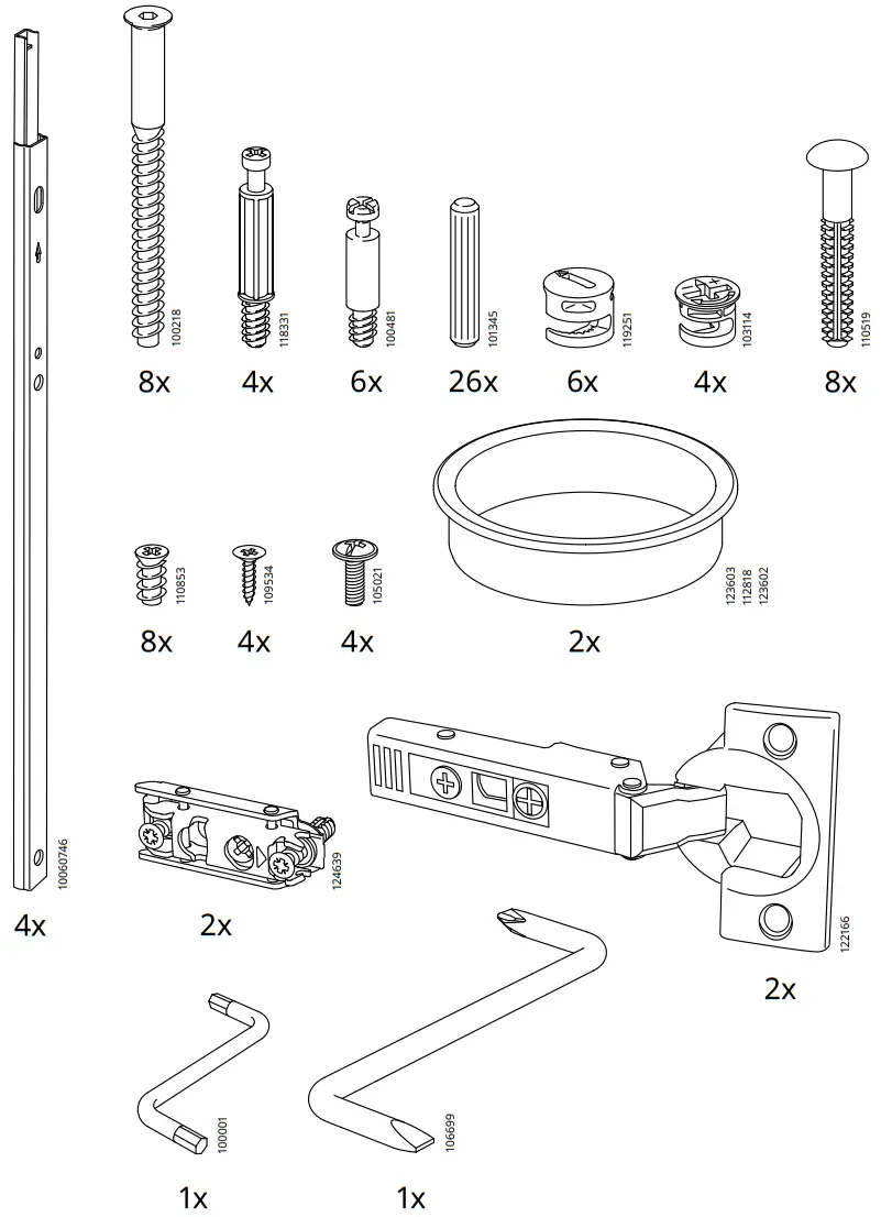 IKEA ALEX Desk - Parts