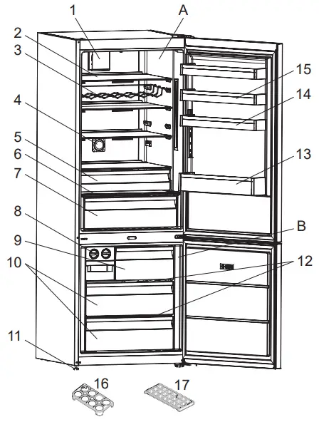 TEKA RBF 78725 Fridge Combi - DESCRIPTION