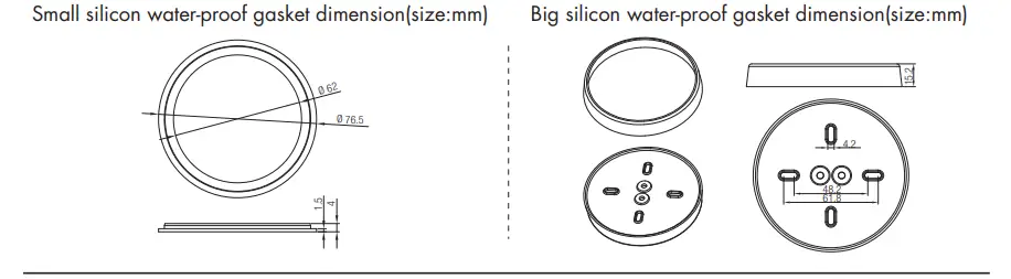 Hytronik HBHC25 PIR Standalone Motion Sensor with Bluetooth 5.0 SIG Mesh - Dimension 7