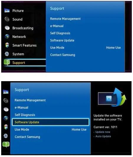 SAMSUNG ELECTRONICS 2013 TV Framework Upgrade Software - Figure 8