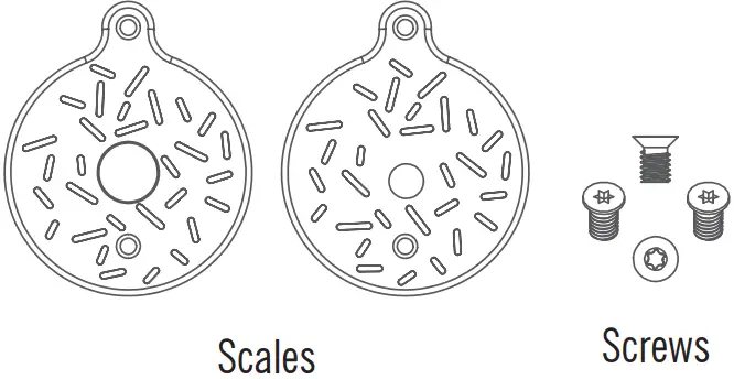 OKNIFE BHQ 138223 Nightclaw Doughnut Scales - IN THE BOX