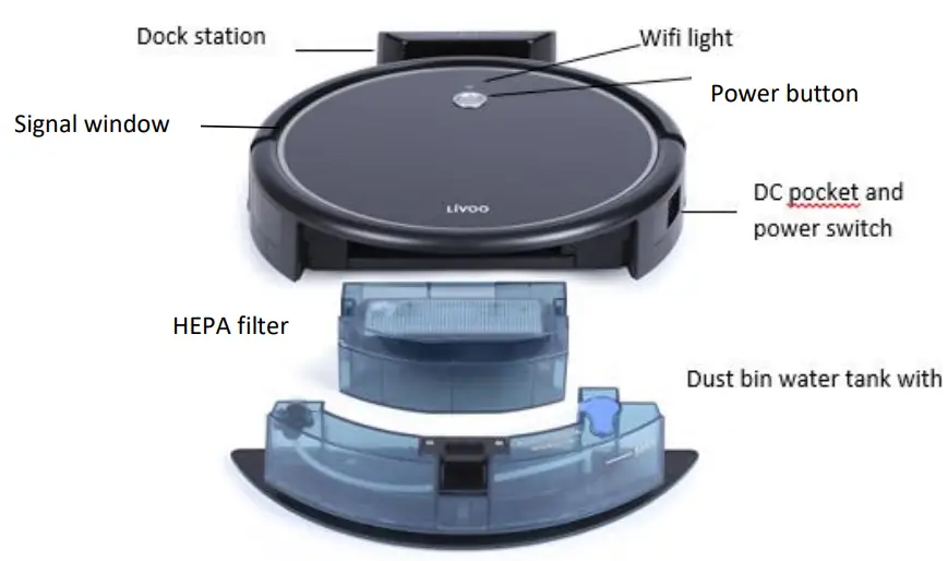 Livoo DOH126 Robot Vacuum Cleaner - Instruction manua