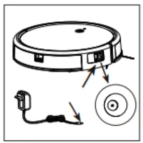 Livoo DOH126 Robot Vacuum Cleaner - charge the appliance