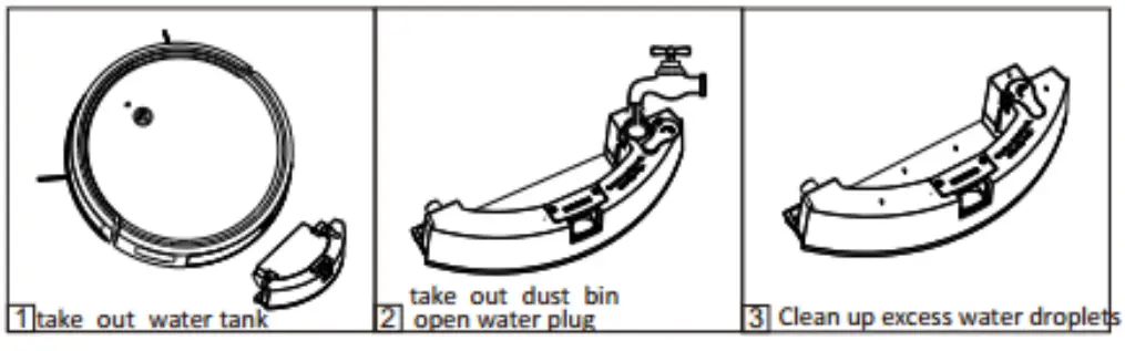 Livoo DOH126 Robot Vacuum Cleaner - setting button