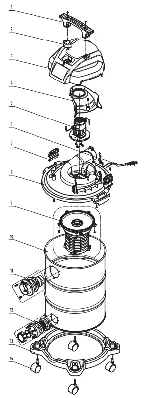 STANLEY SL18117 Wet or Dry Shop Vacuum Cleaner - PACKAGE CONTENTS 10